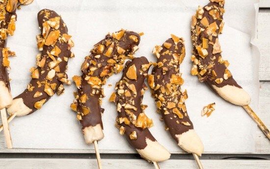 Bananas Dipped in Chocolates