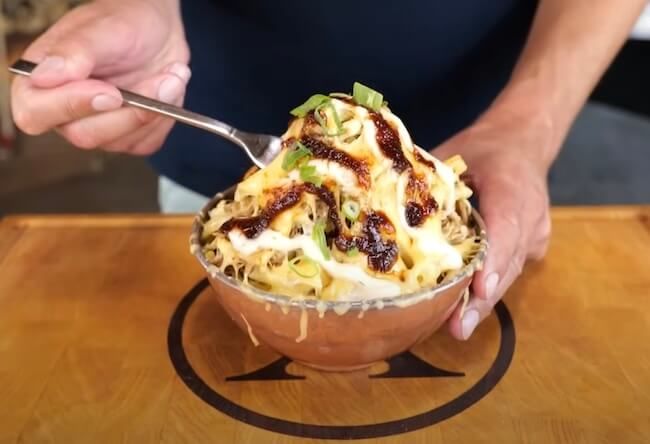 Penne Pasta with Leftover Pulled Pork