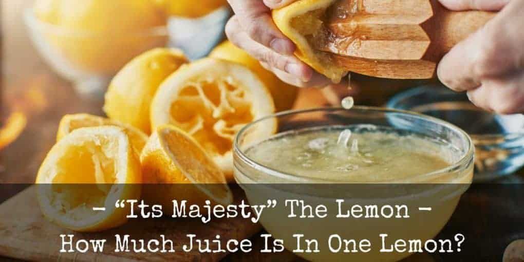 how much juice is in one lemon?