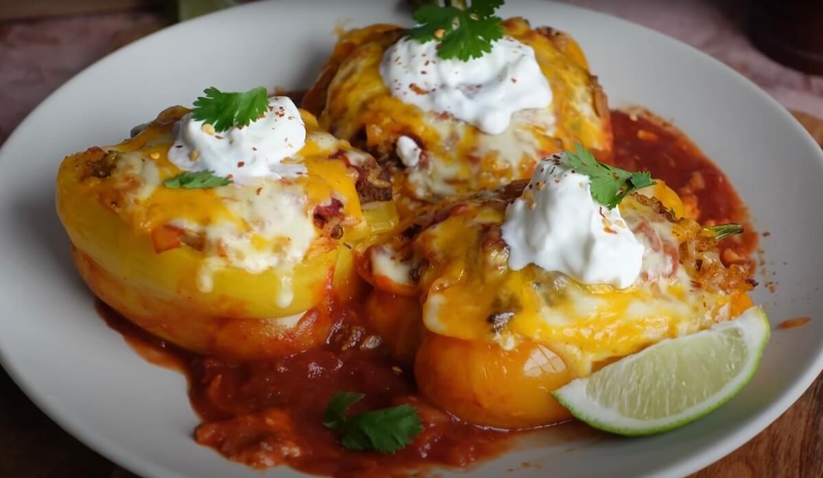 how to make taco stuffed peppers