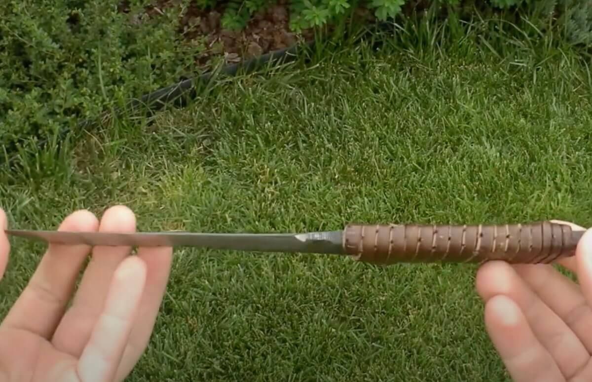 how to wrap knife handle