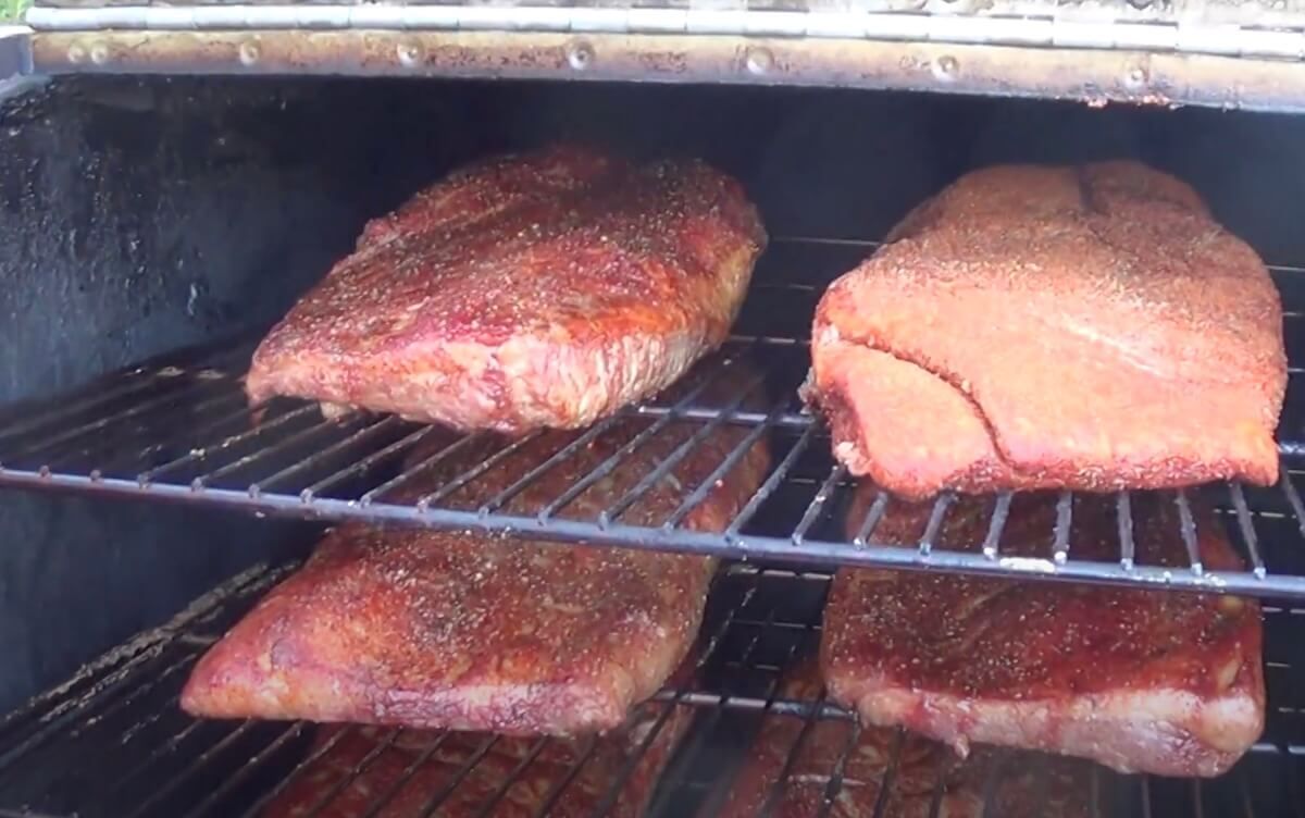 should you cook brisket fat side up or down?