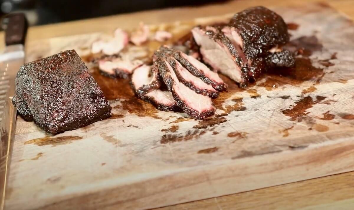 smoked pork brisket