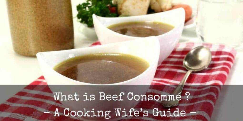 what is beef consommé